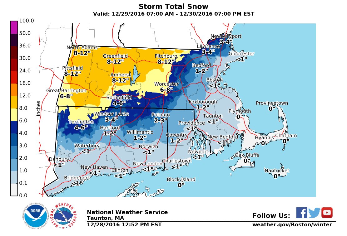 Massachusetts Weather Forecast Details on Nor'easter Thursday Salem