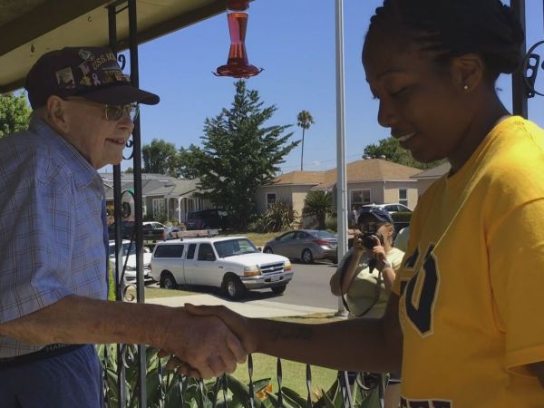 WATCH: Southern California WWII Veteran Has 'Best Day Ever' When Navy Surprises Him with Song