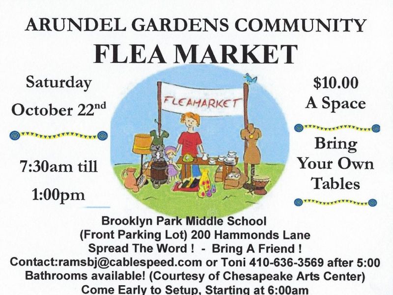 Arundel Gardens Community FLea Market Glen Burnie, MD Patch