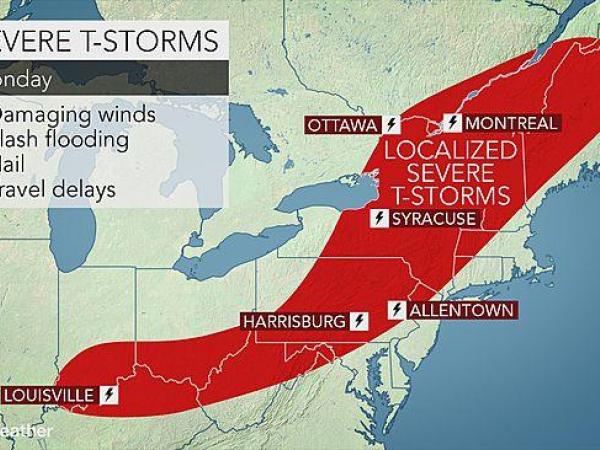 Storms possible Sunday with threat of large hail, damaging winds Storms possible Sunday with threat of large hail, damaging winds