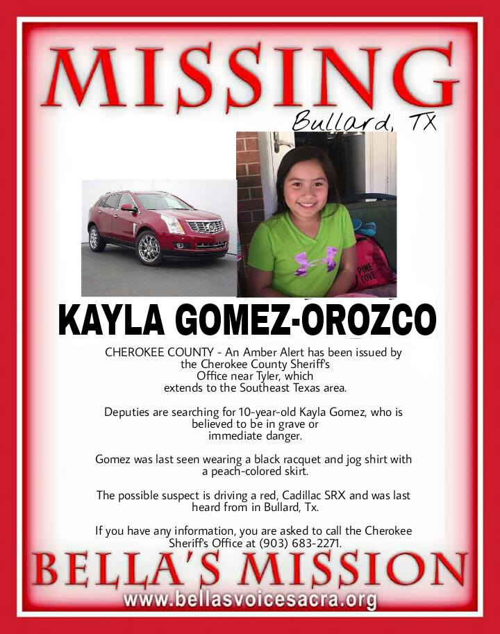 Amber Alert Cancelled After Remains Of Missing Tyler Girl Found ...