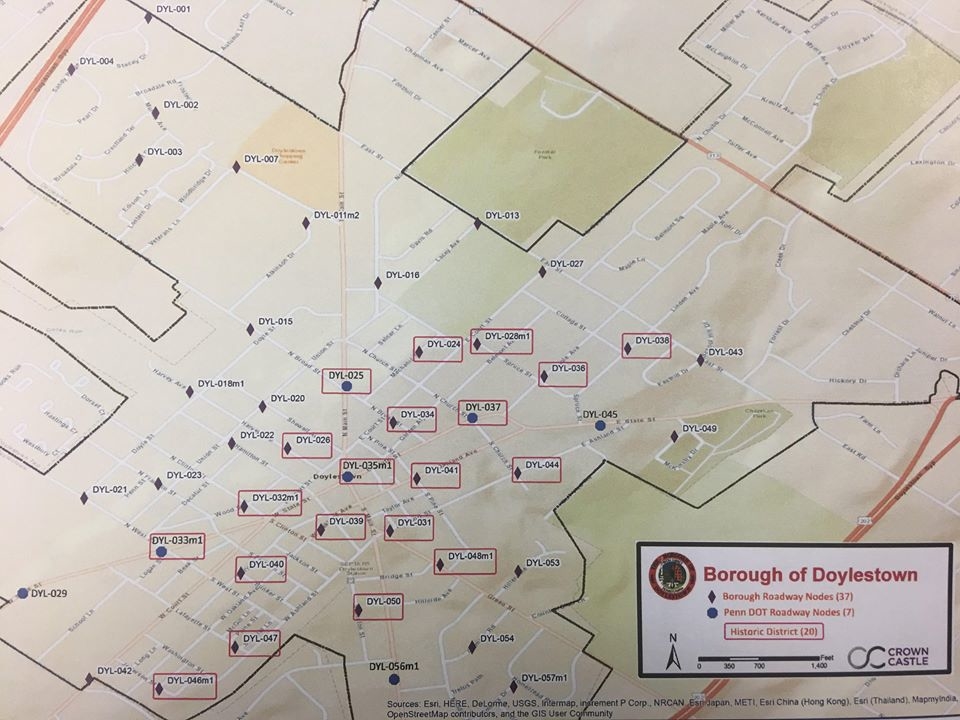 44 Nodes Proposed On Doylestown Borough Utility Poles, Community