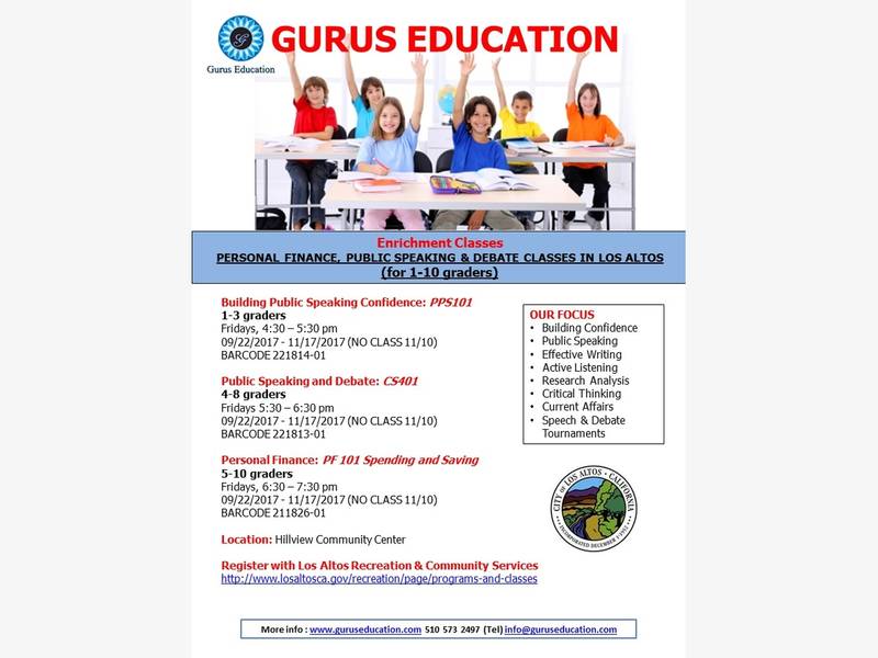 public speakig debates and personal finance classes in los altos los altos public flyers