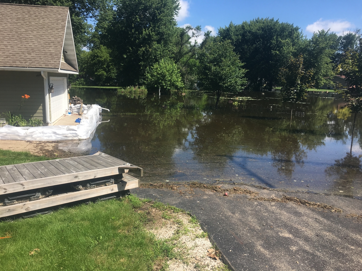 Flooding Photos Chain O' Lakes Neighborhoods Underwater, Algonquin